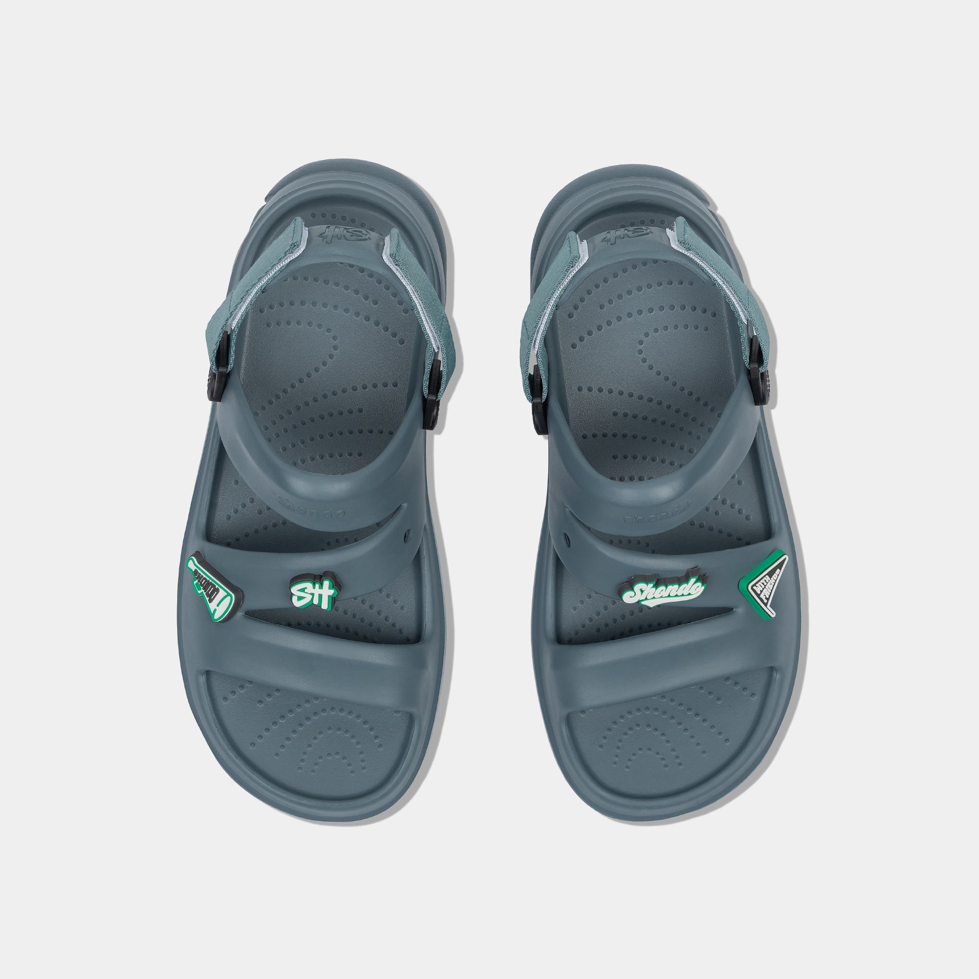 Sandal FX nam nhựa đúc xanh xám