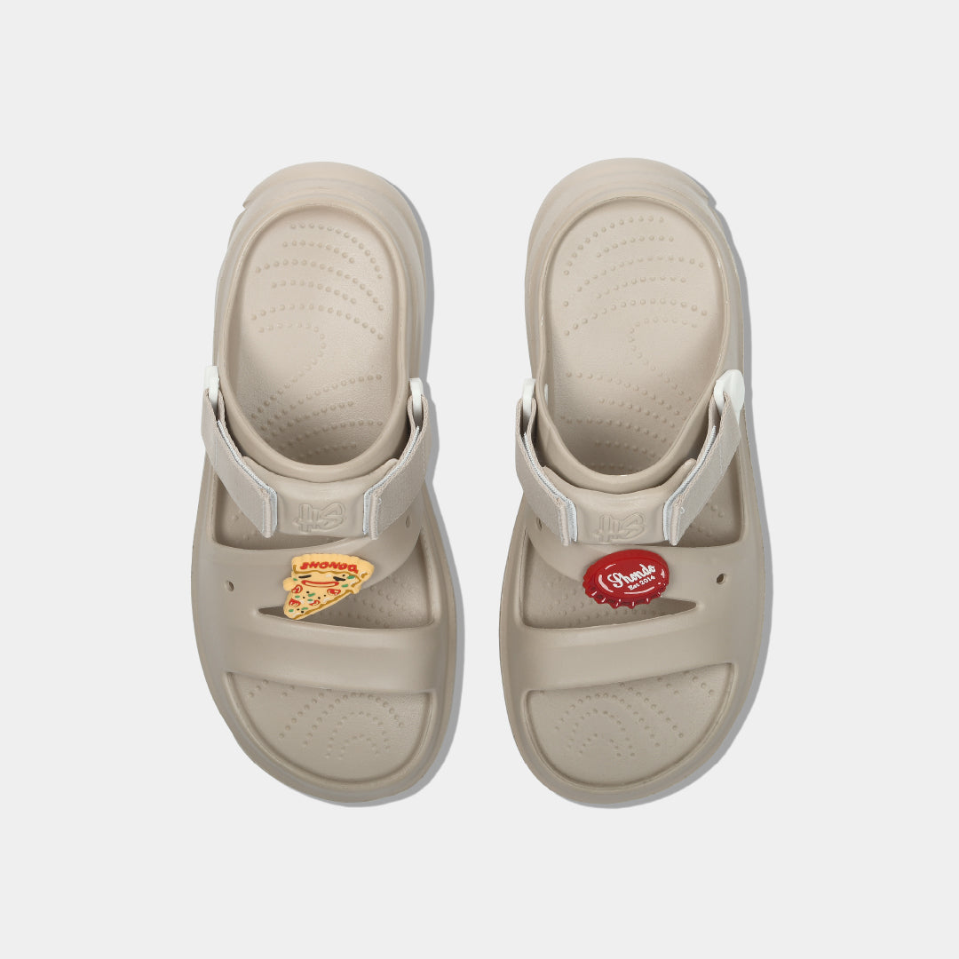 Sandal FX nam nữ nhựa đúc be