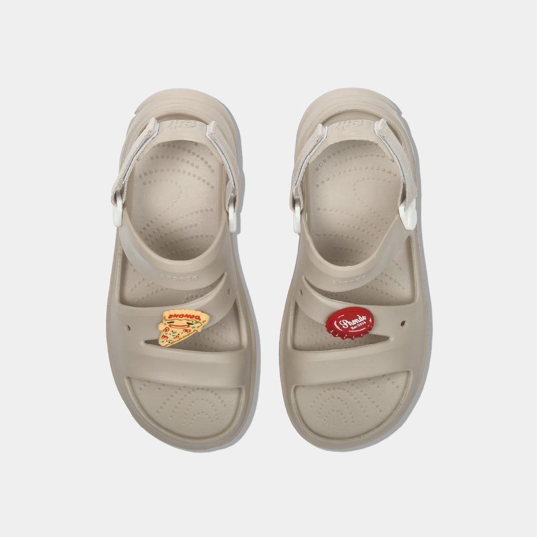 Sandal FX nam nữ nhựa đúc be