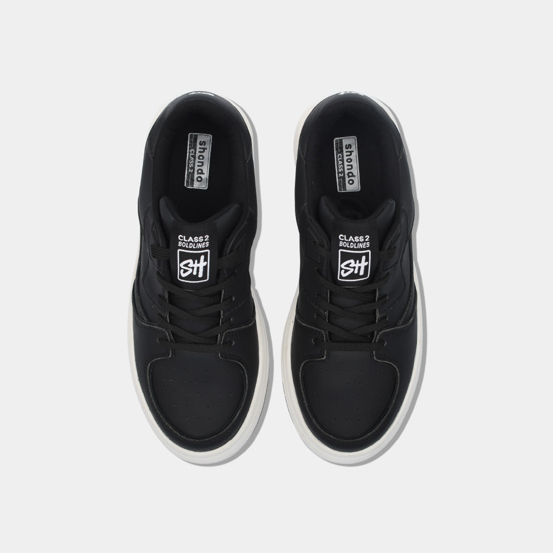 Class 2 black men's and women's sports shoes
