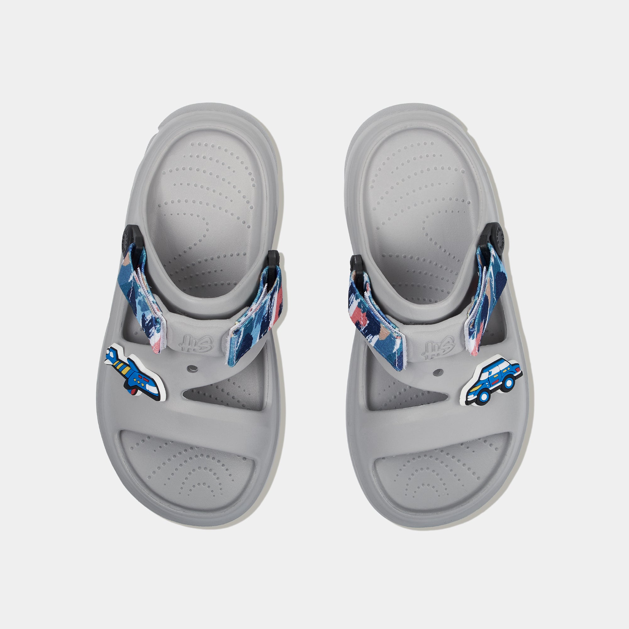 Sandal FX bé trai nhựa đúc xám