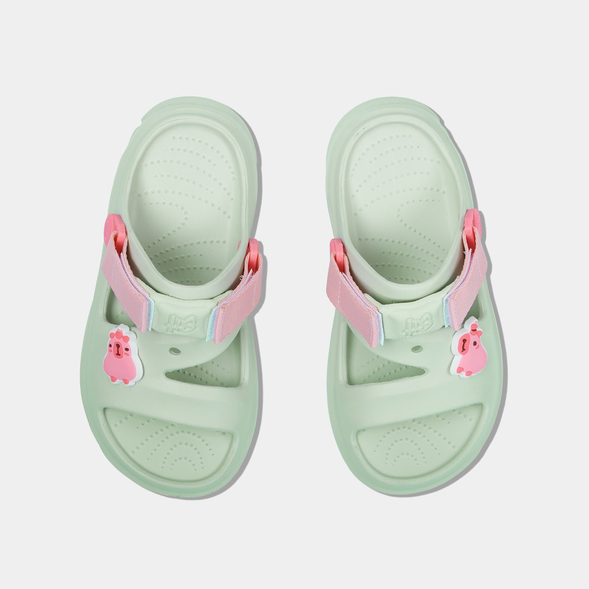 Sandal FX bé gái nhựa đúc xanh ngọc