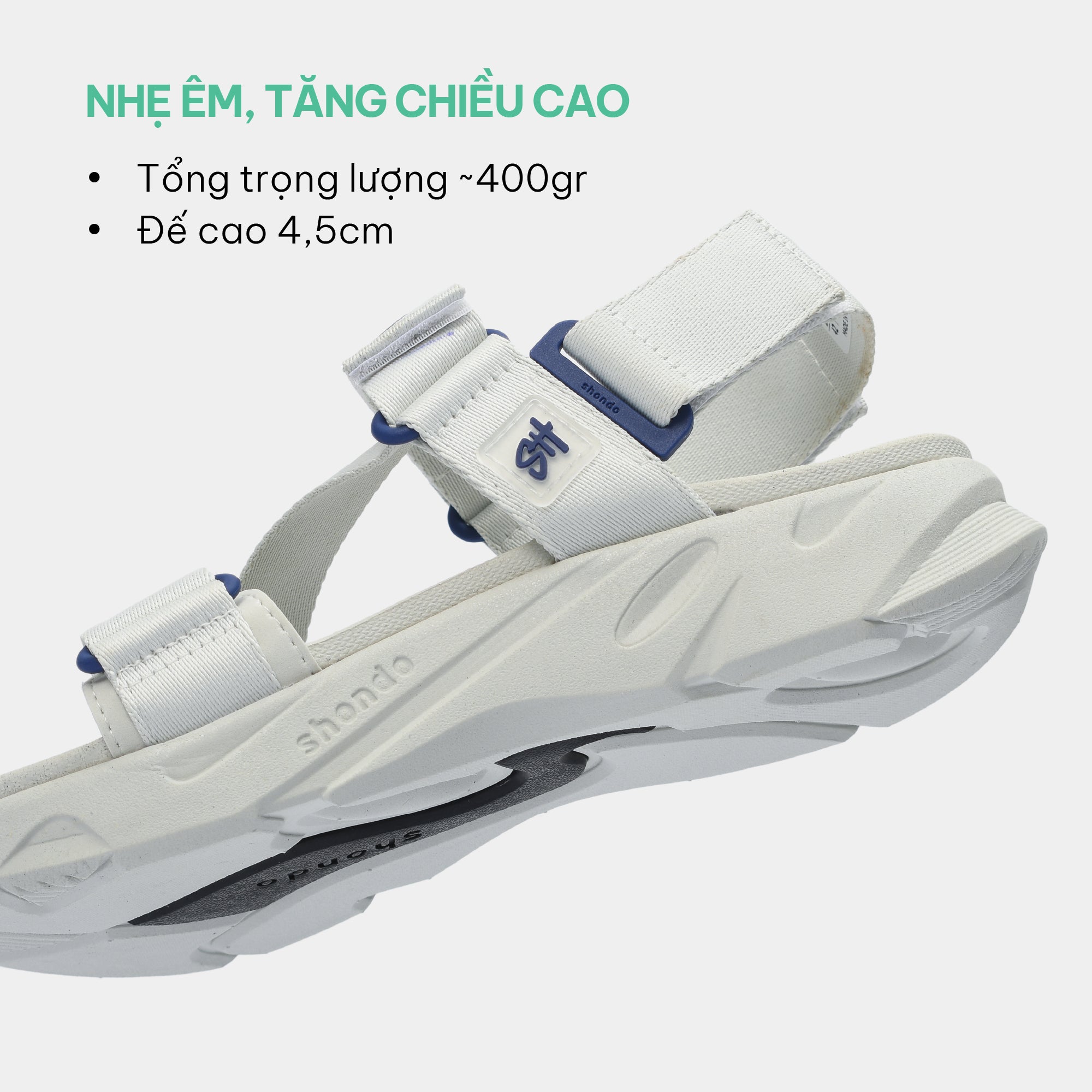 Sandal nam nữ F8M xám rêu