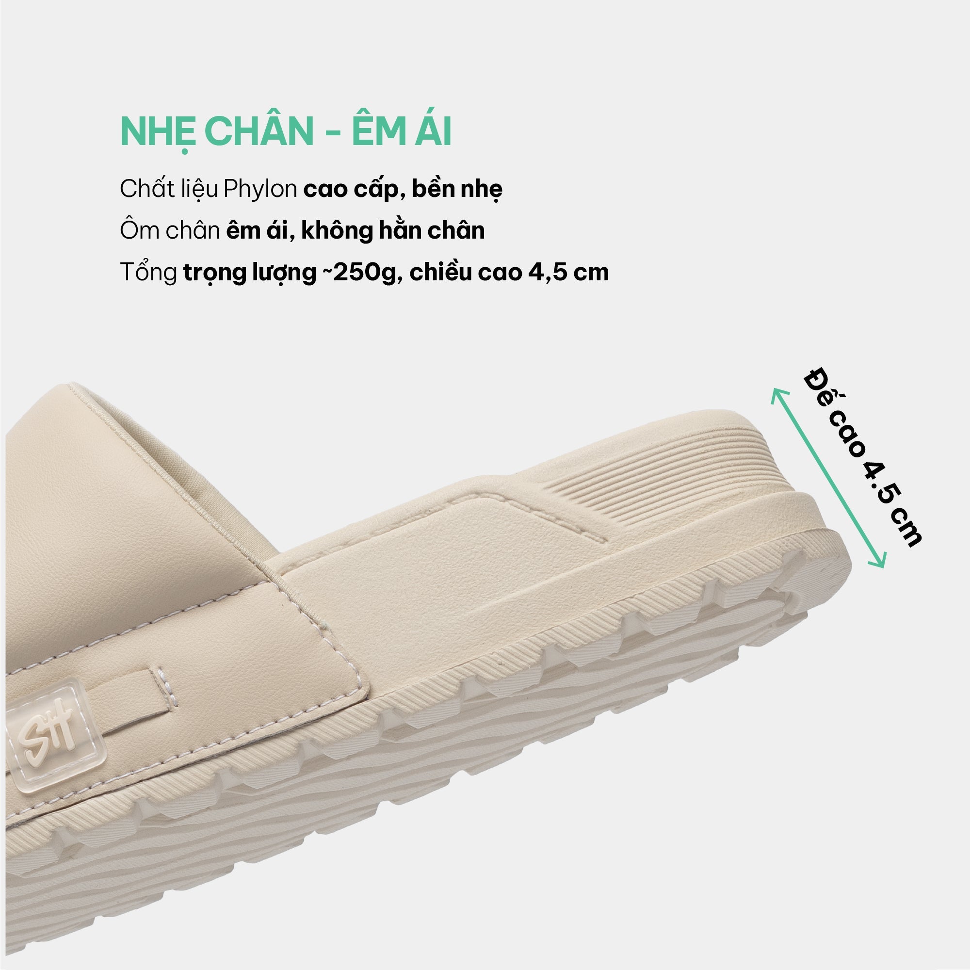 Dép bánh mì Trendy 4 quai si be