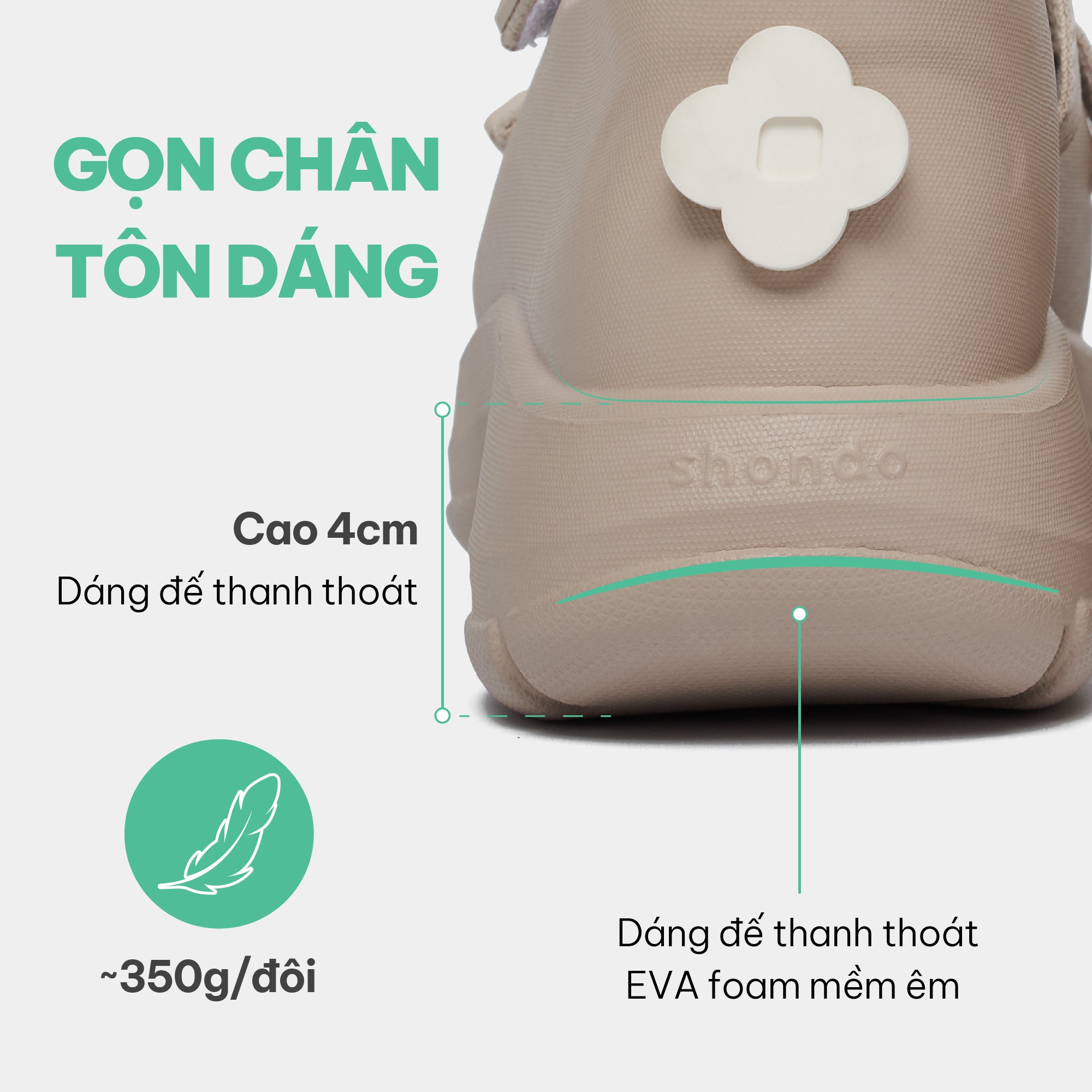 Giày ballet sneaker nữ Dreamie hồng