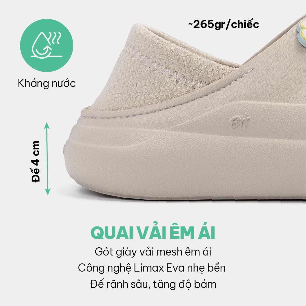 Giày sneaker Class 3 không dây hồng