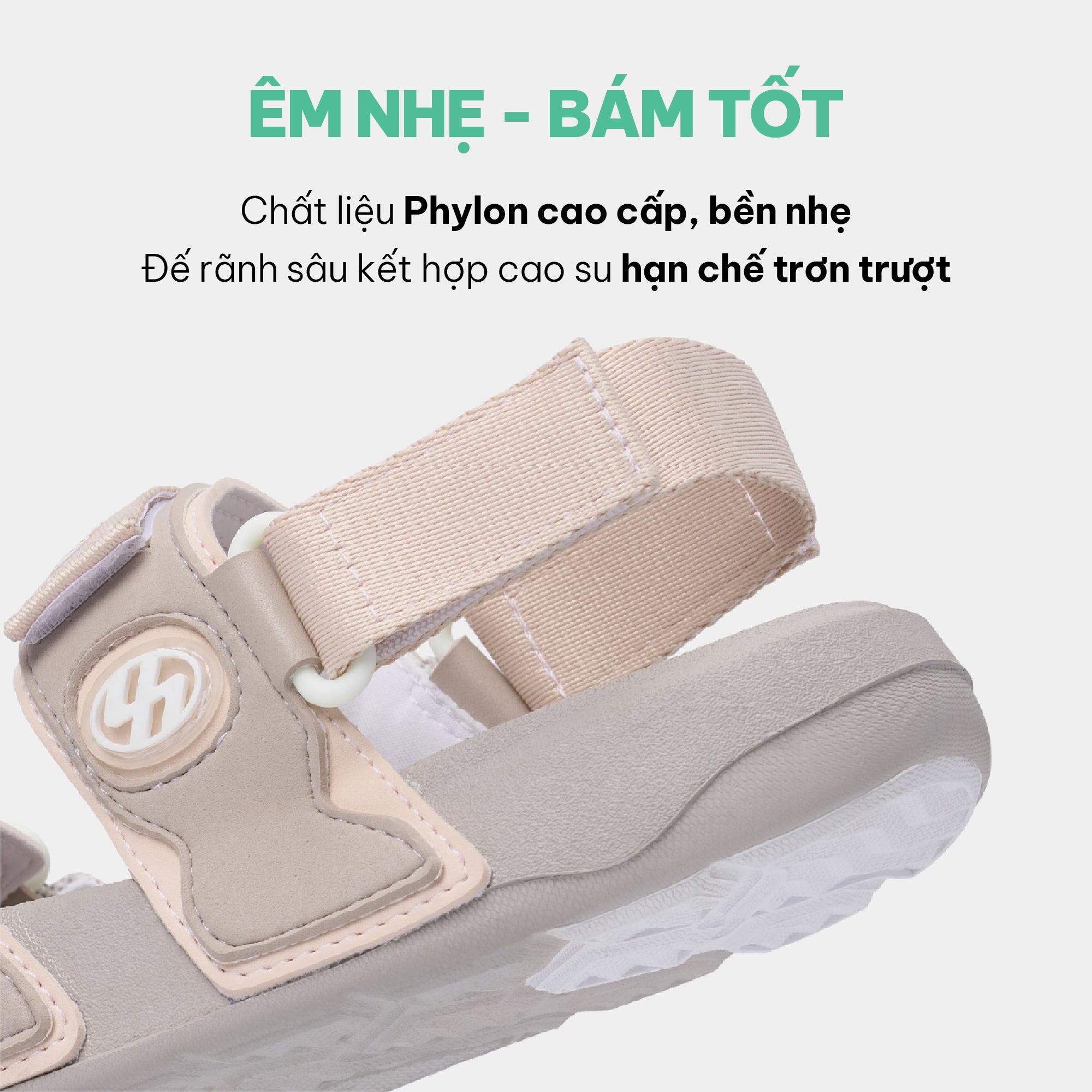 Sandal Platy 7 quai ngang nữ hồng