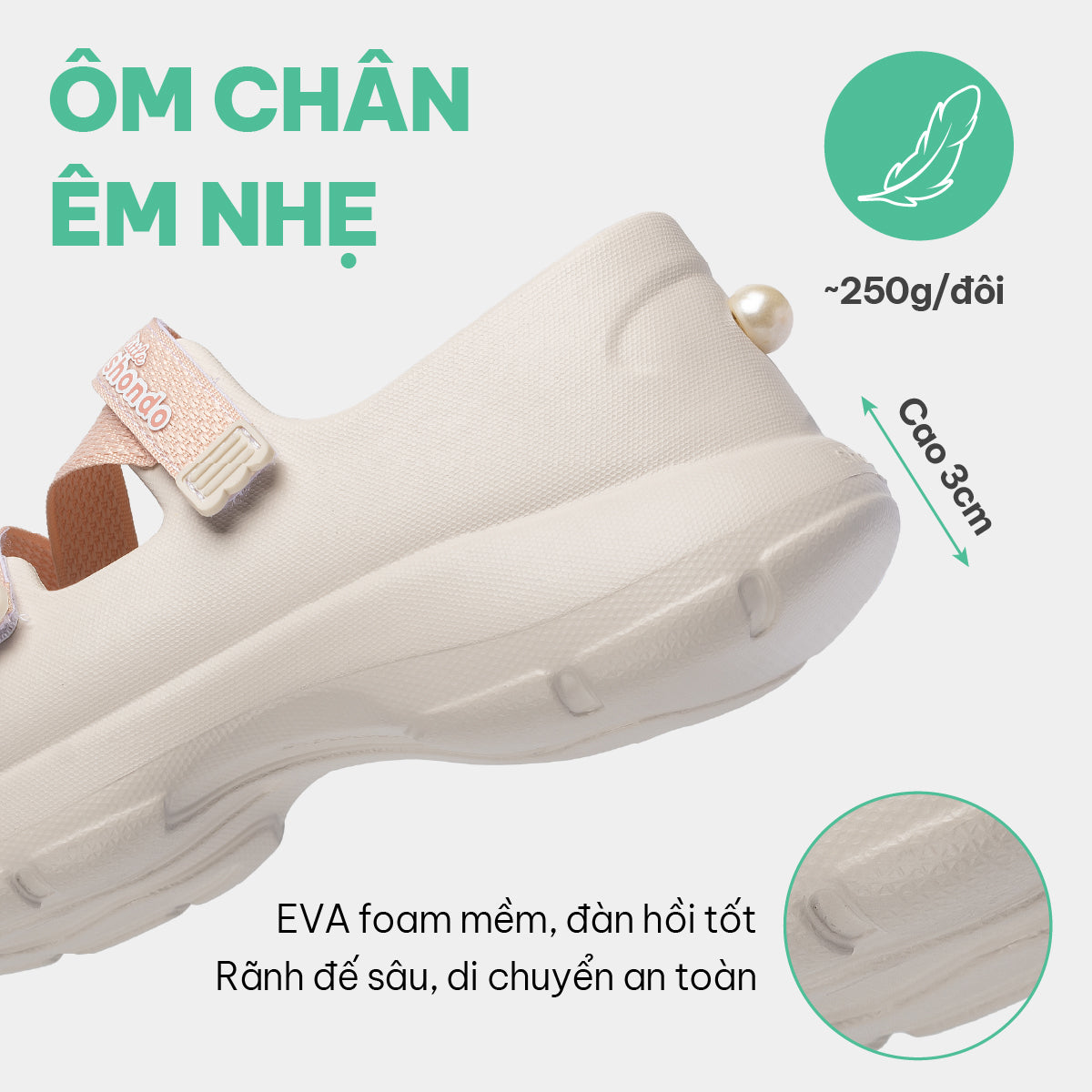 Giày ballet sneaker bé gái Little Dreamie trắng