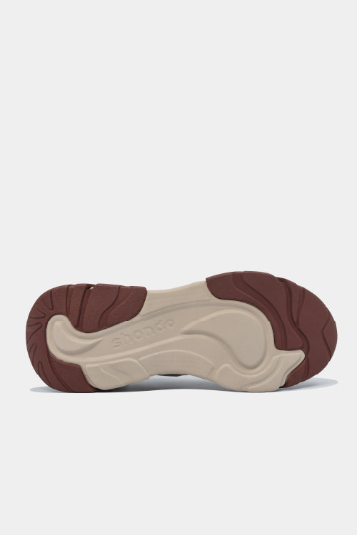 Chunky beige brown men's and women's sneakers