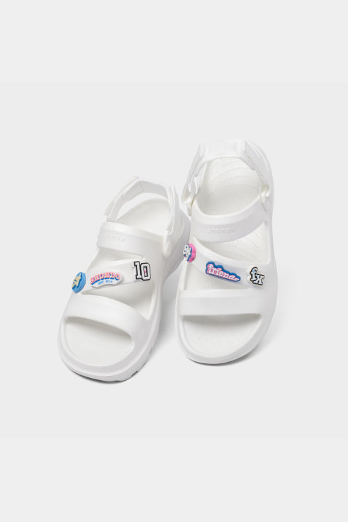 FX molded plastic white rain sandals