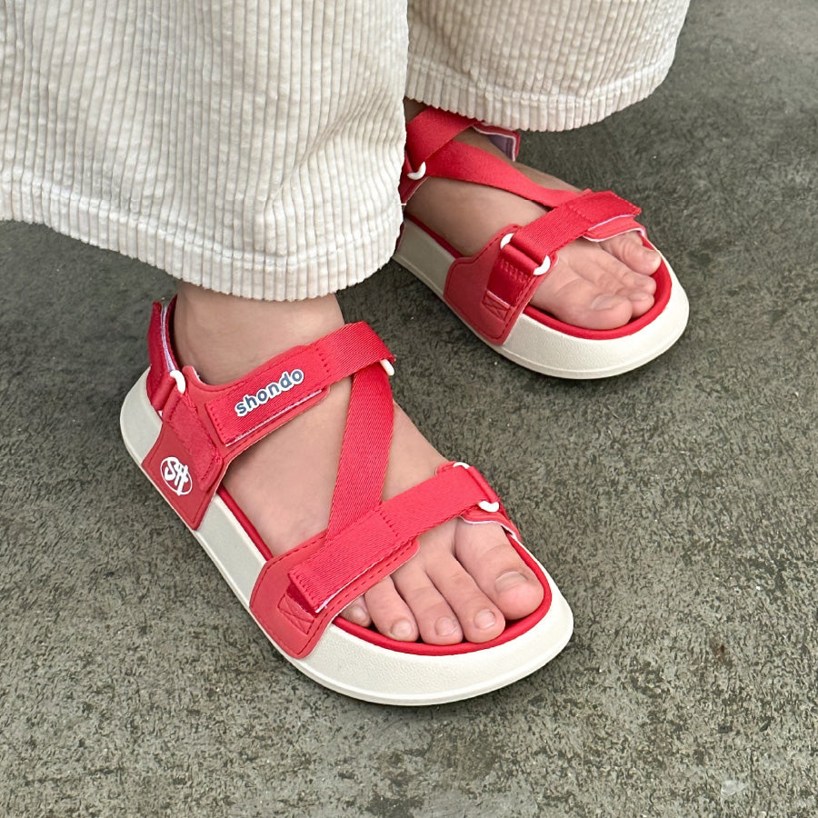 Platy 1 beige red sandals