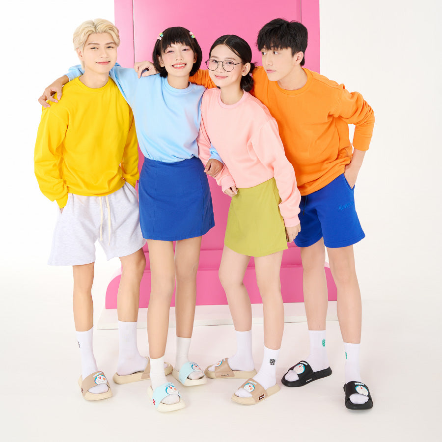 Dép Trendy 3 Doraemon full đen