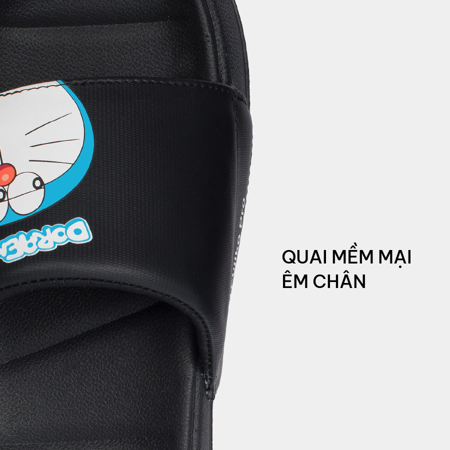 Dép Trendy 3 Doraemon full đen