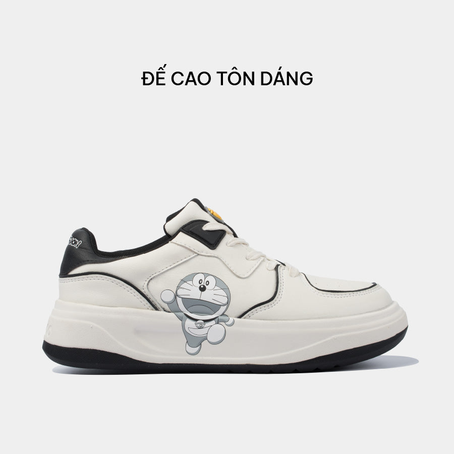 Sneaker Class 2 Doraemon trắng đen