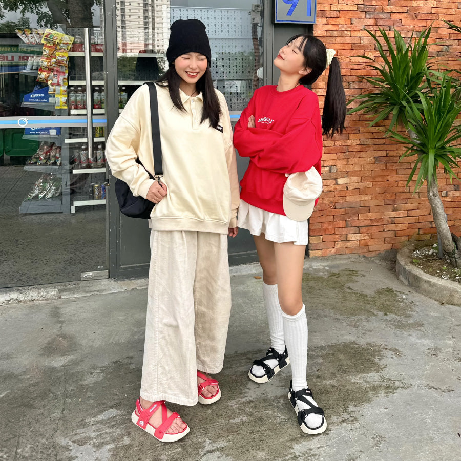 Sandals Platy 1 be đỏ