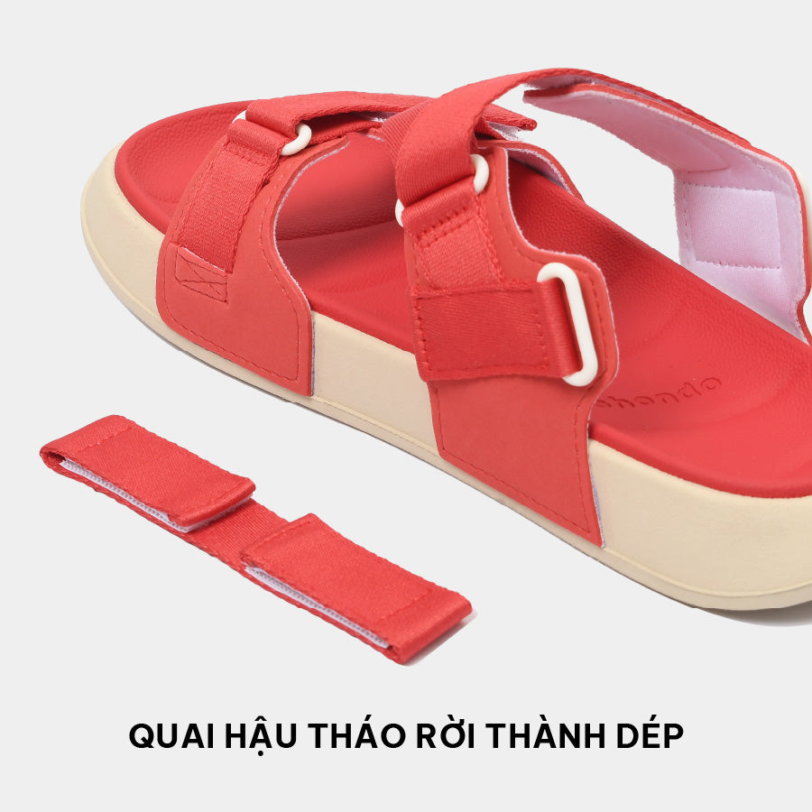 Platy 1 beige red sandals