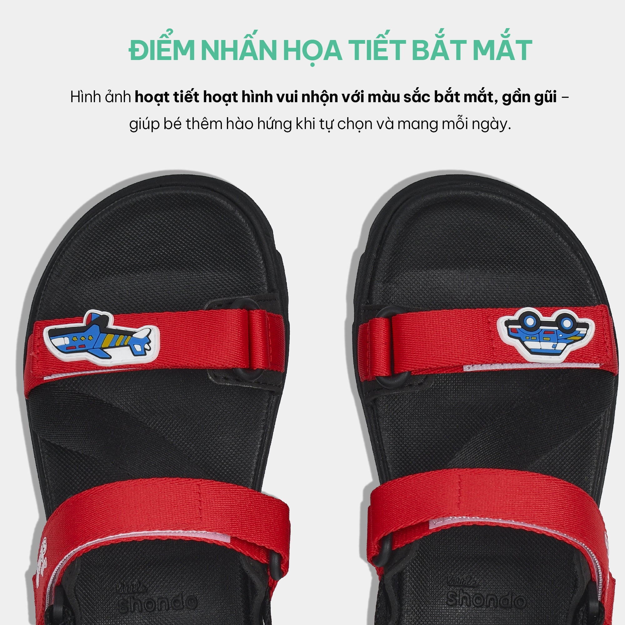 Sandal bé trai Little 6 tem ô tô đen