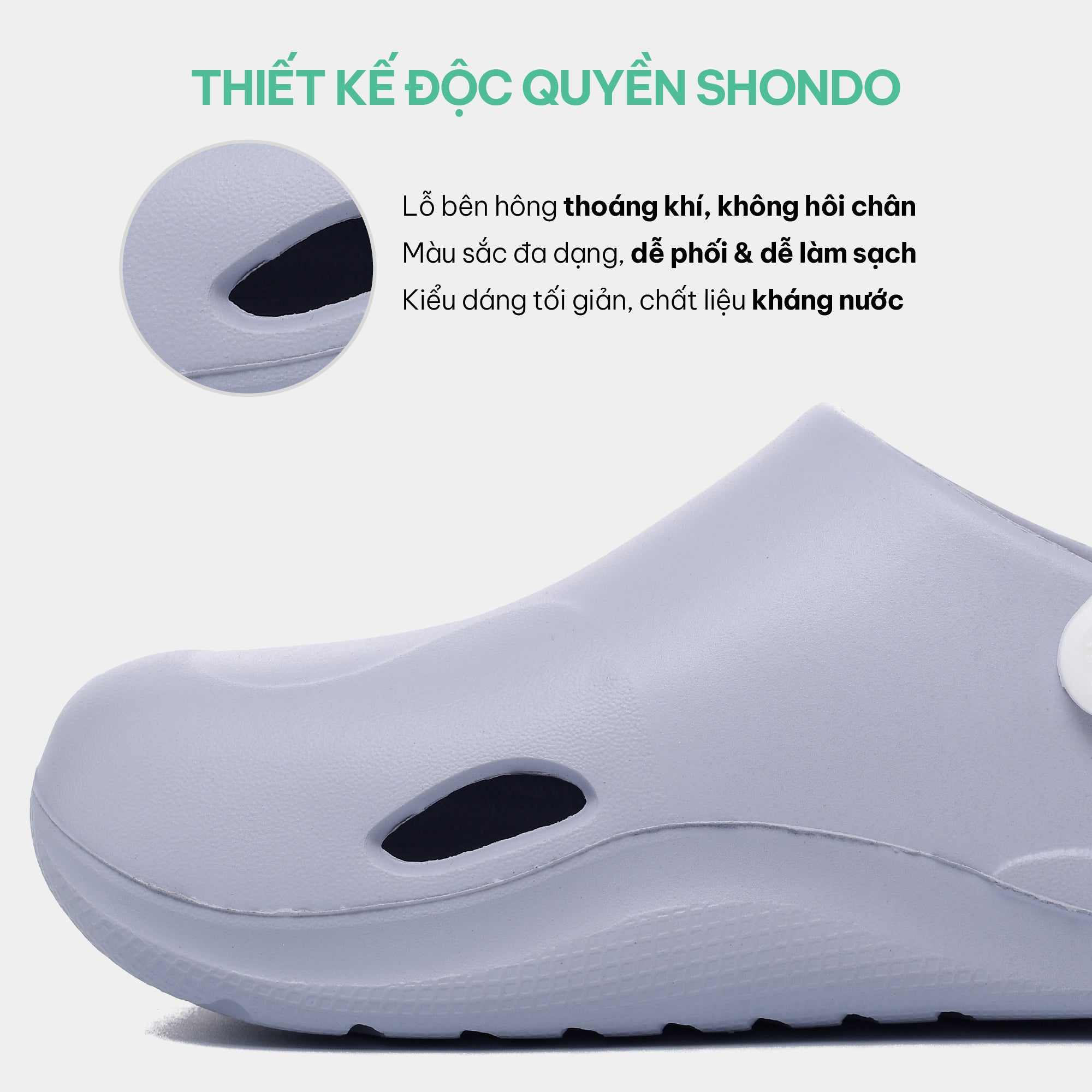 Clog Little Suke bé gái nhựa đúc tím