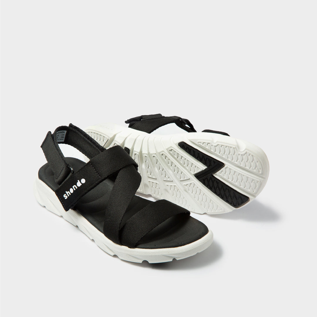 Sandals F6 sport full đen đế trắng