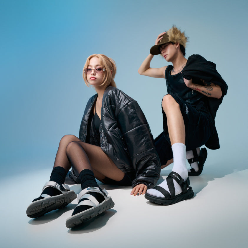 Sandal F6S quai xoay xám rêu