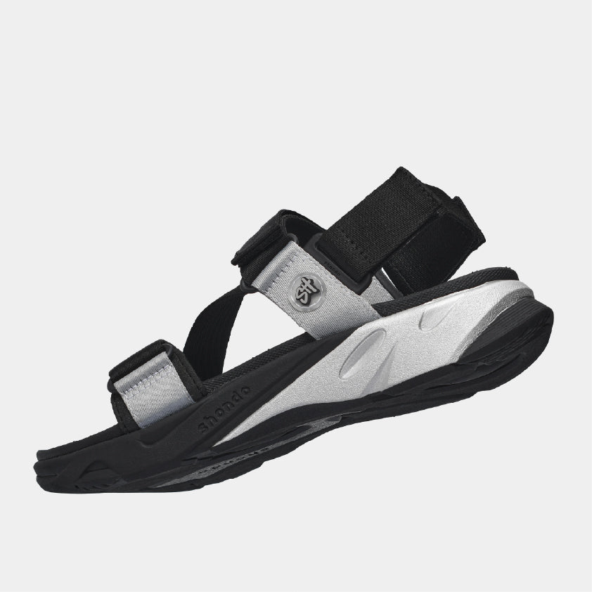 Sandal F8M thể thao nam nữ quai chéo đen