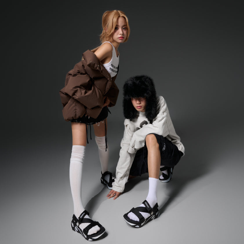 Sandals F8M đen trắng ver.2