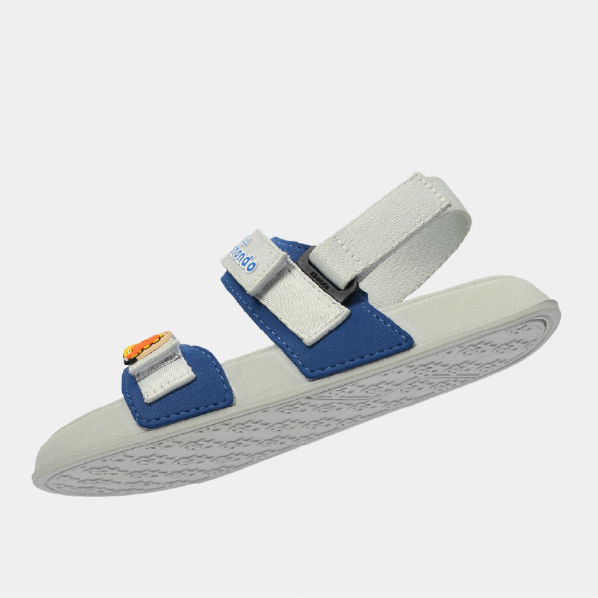 Sandal bé trai Little 3 khủng long xám