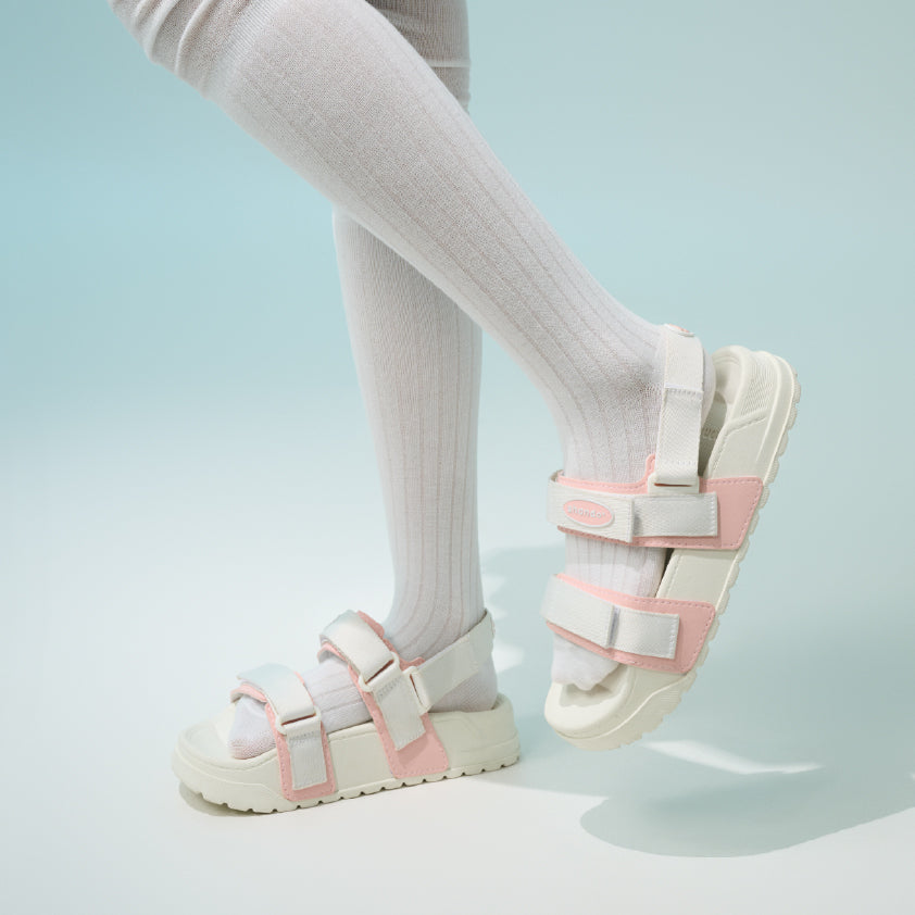 Sandal bánh mì Platy 4 trắng kem