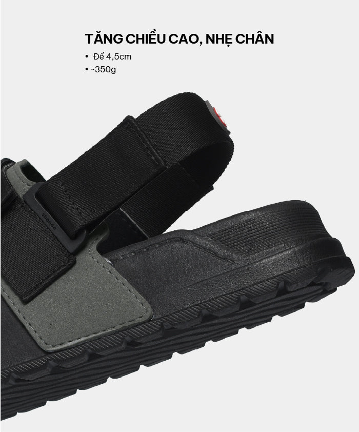 Platy 4 black strap sandals