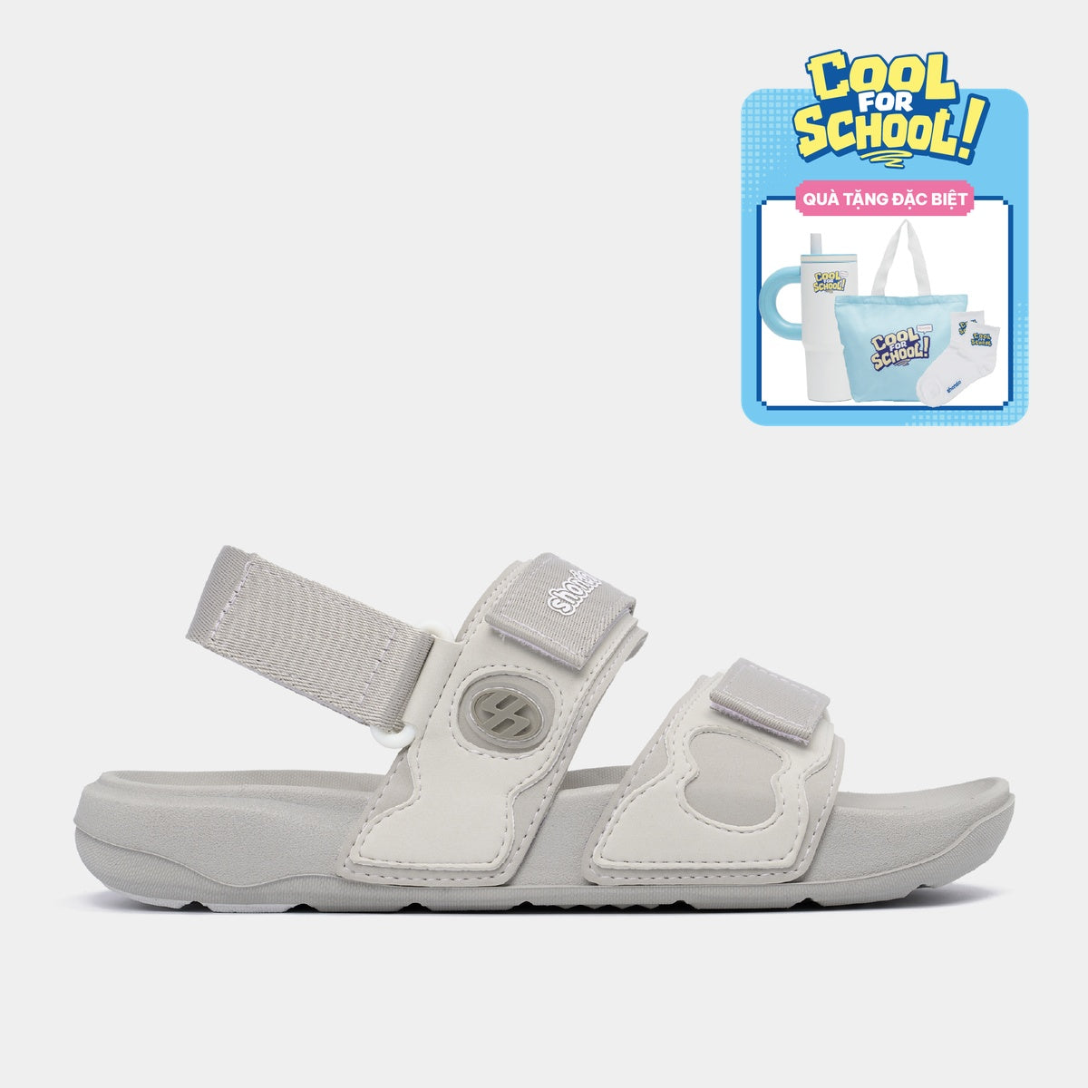 Sandal Platy 7 Quai Ngang Unisex Xám