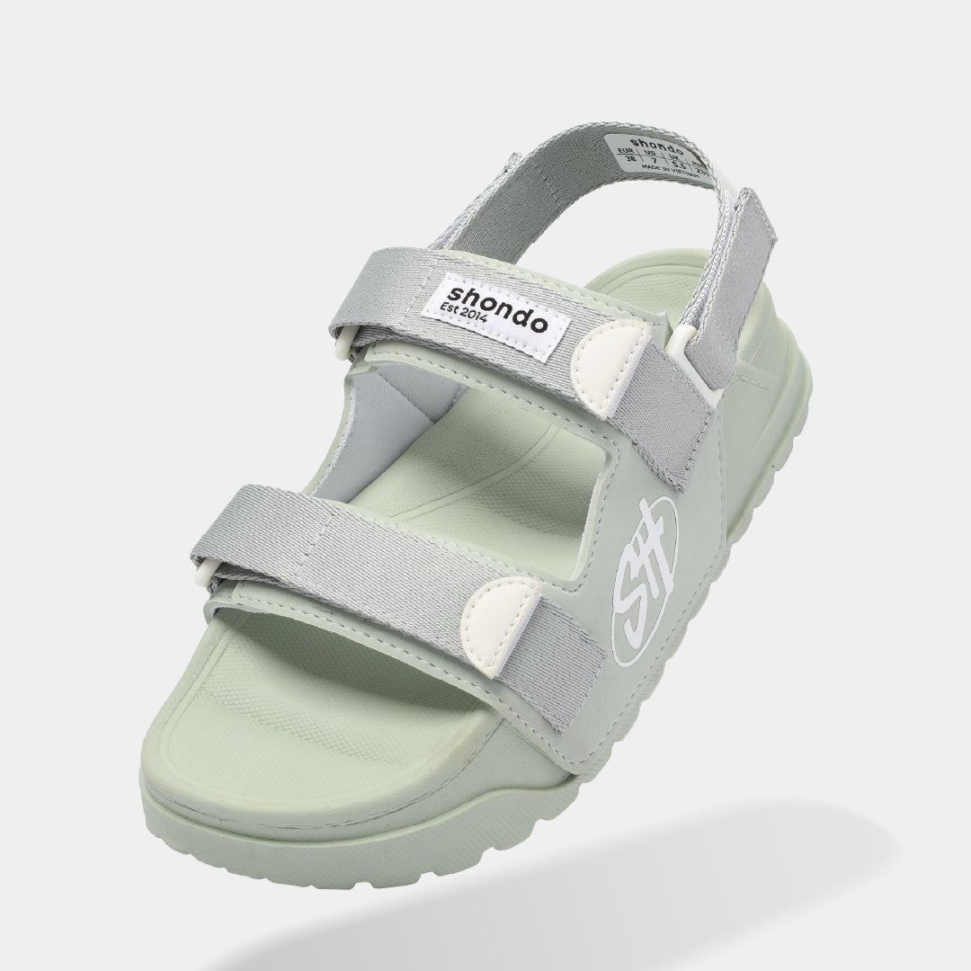 Sandals Platy 2 full xanh bơ xám