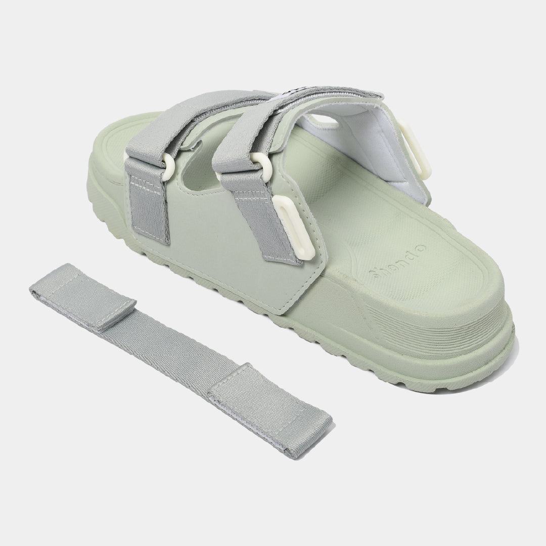 Sandals Platy 2 full xanh bơ xám