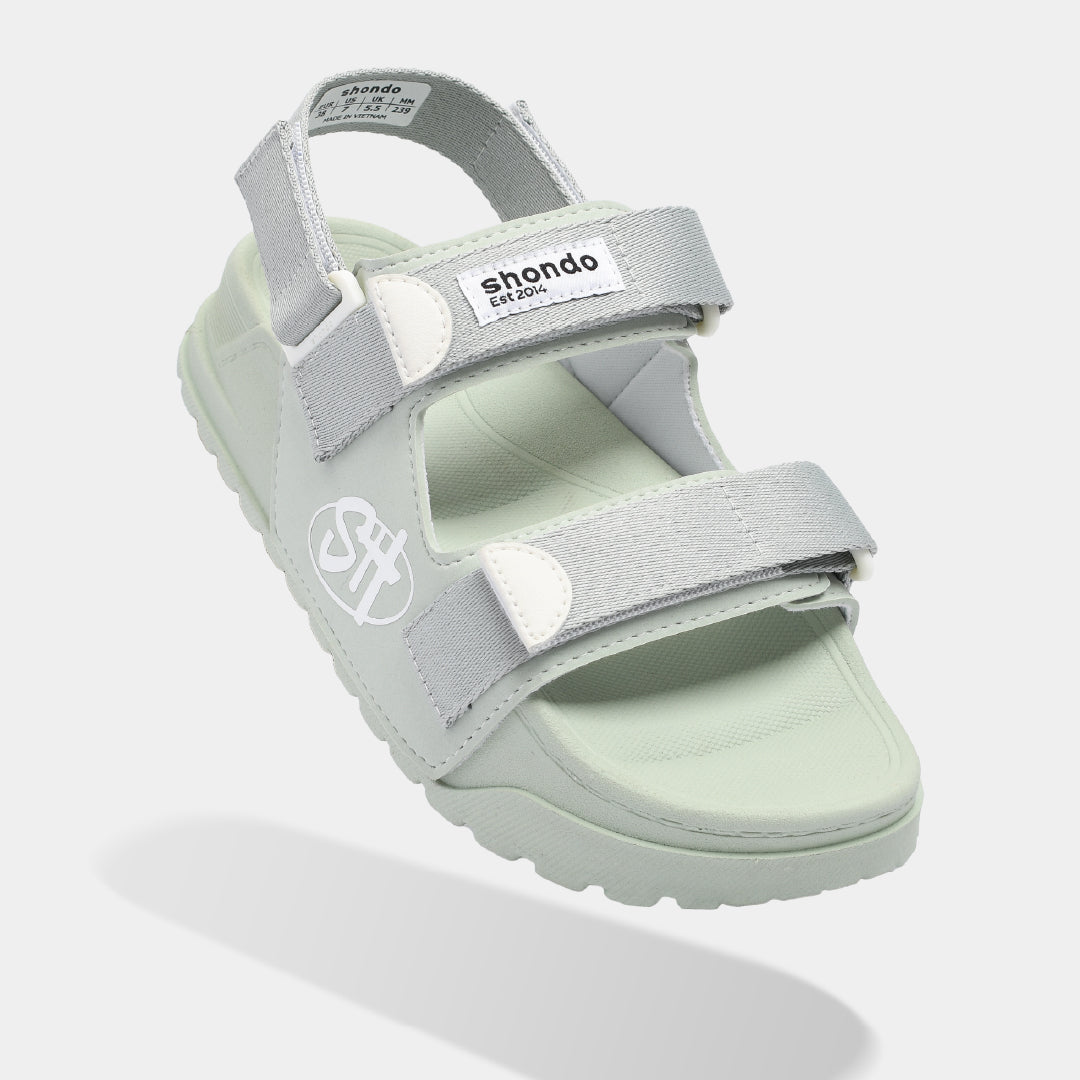 Sandals Platy 2 full xanh bơ xám