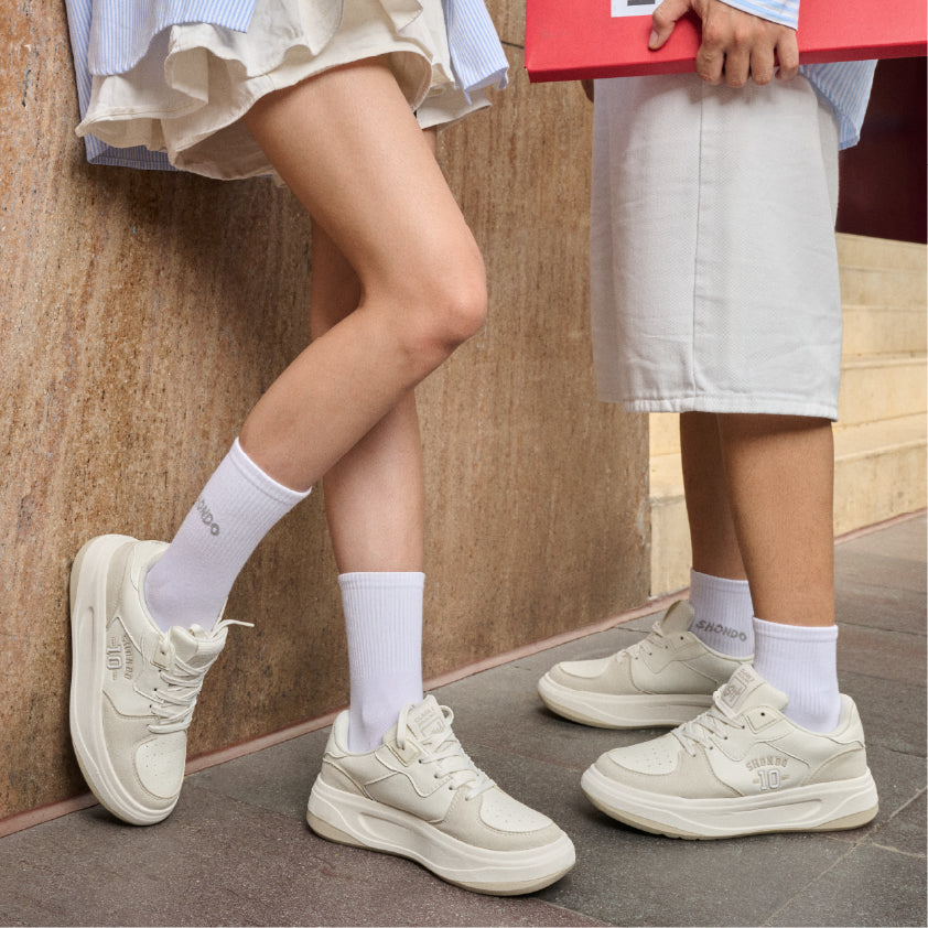 Giày sneaker Class 2 số 10 trắng nâu