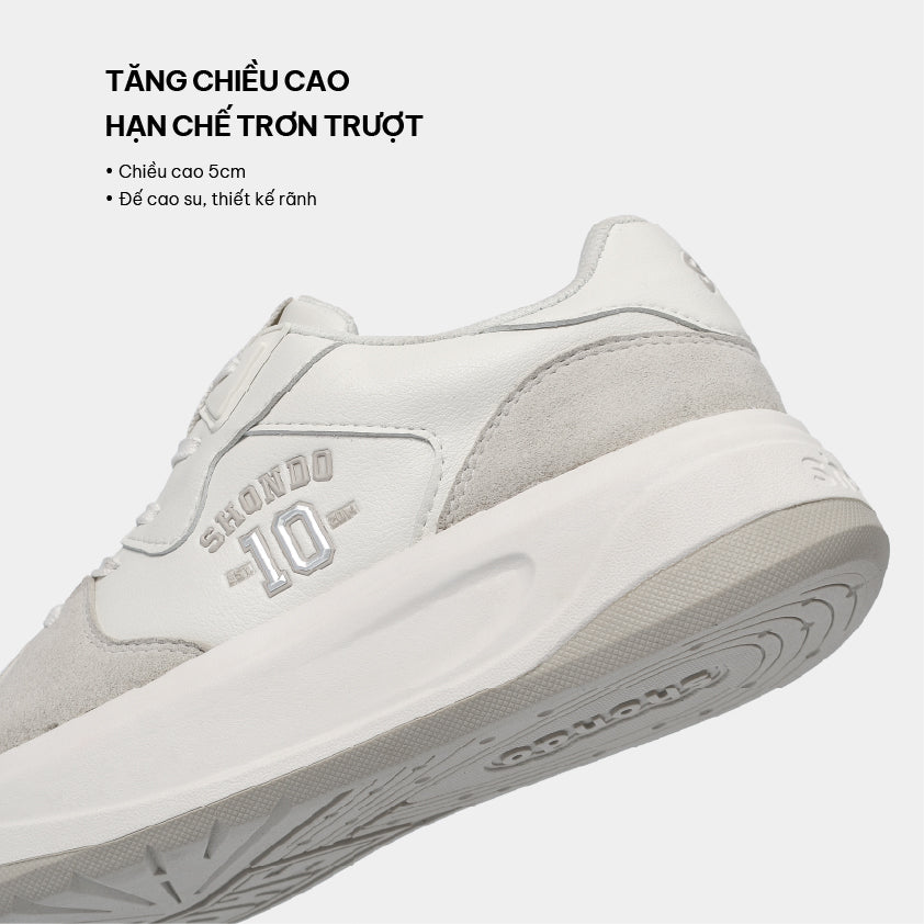 Giày sneaker Class 2 số 10 trắng nâu