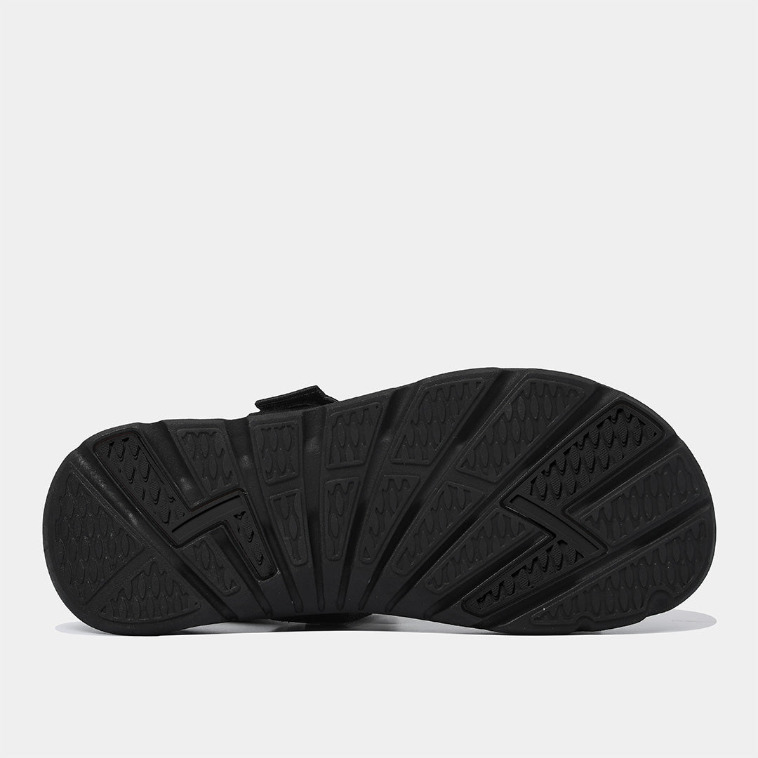 Sandals F6 sport đen quai liền thun