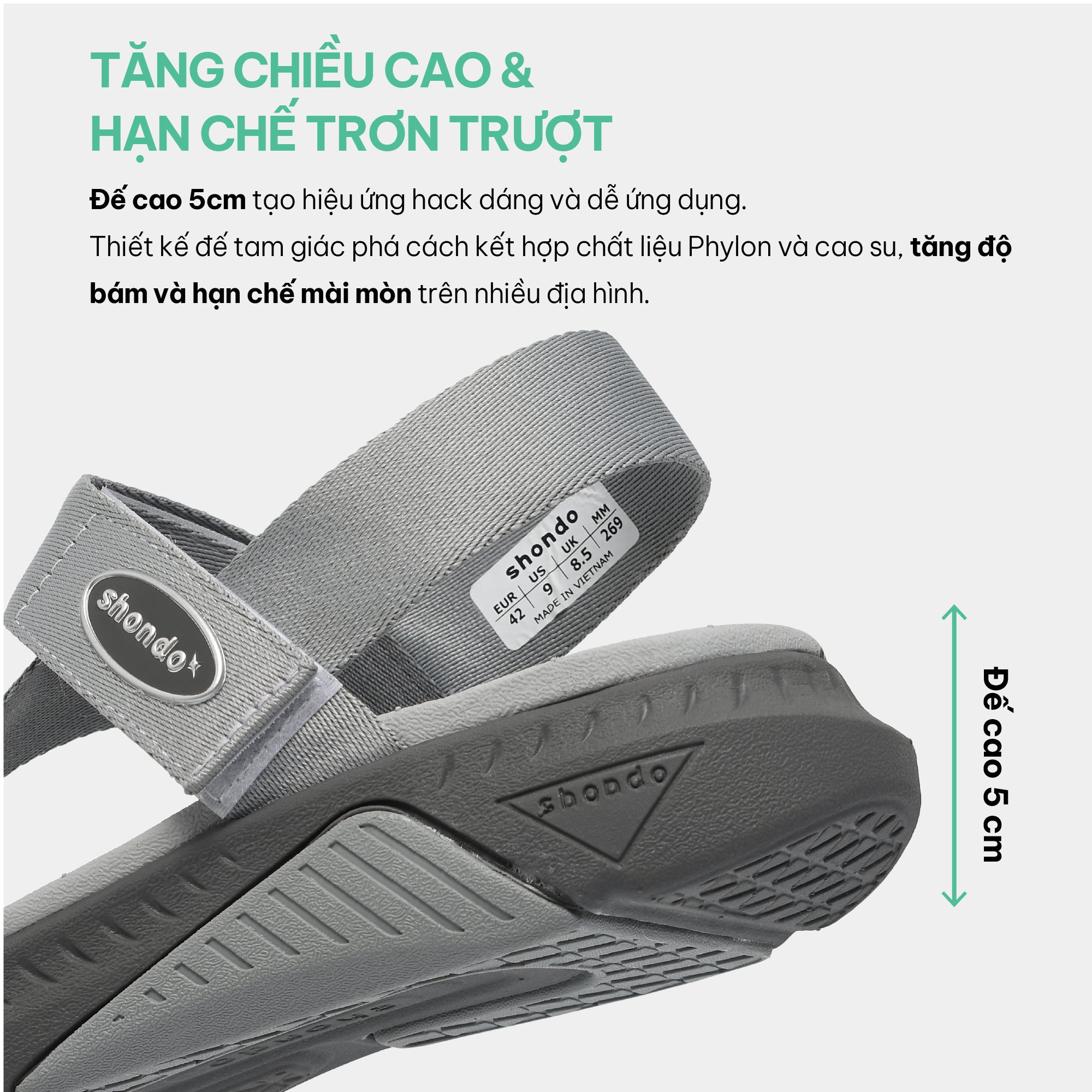 Sandal F7R nam nữ đi học quai chéo xám