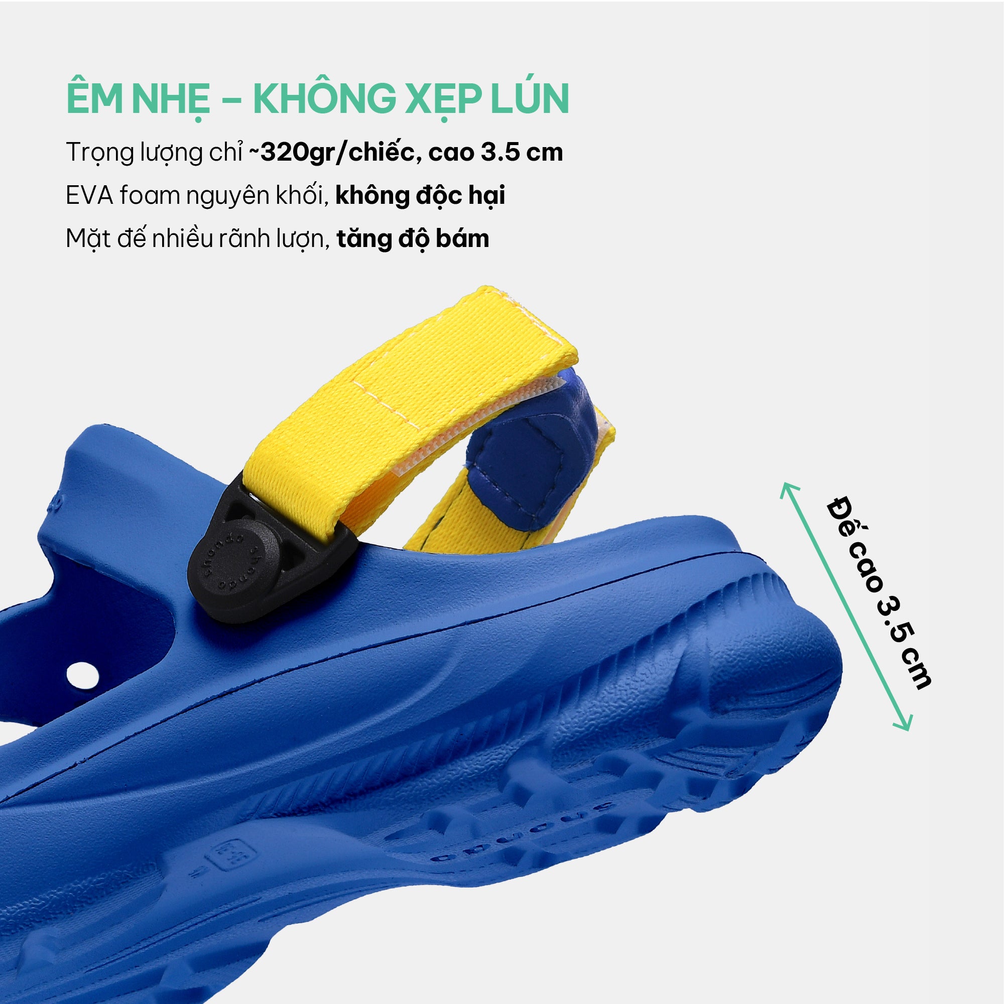 Sandal FX bé trai nhựa đúc xanh dương