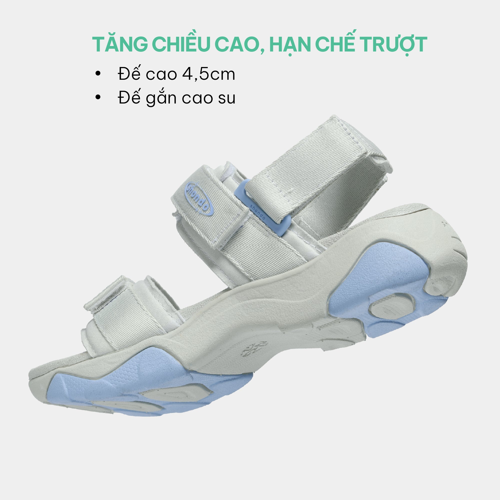 Sandal nữ Girly quai thun xanh mint