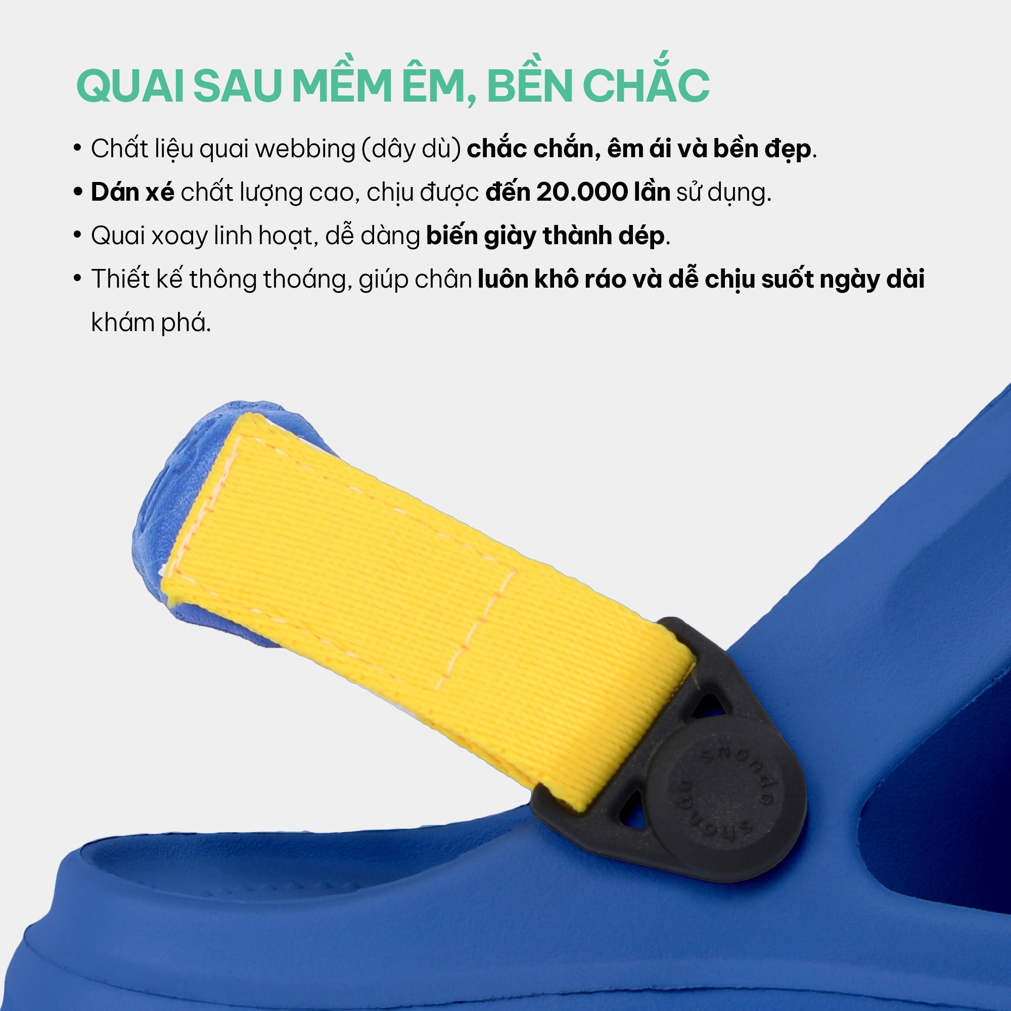 Sandal FX bé trai nhựa đúc xanh dương