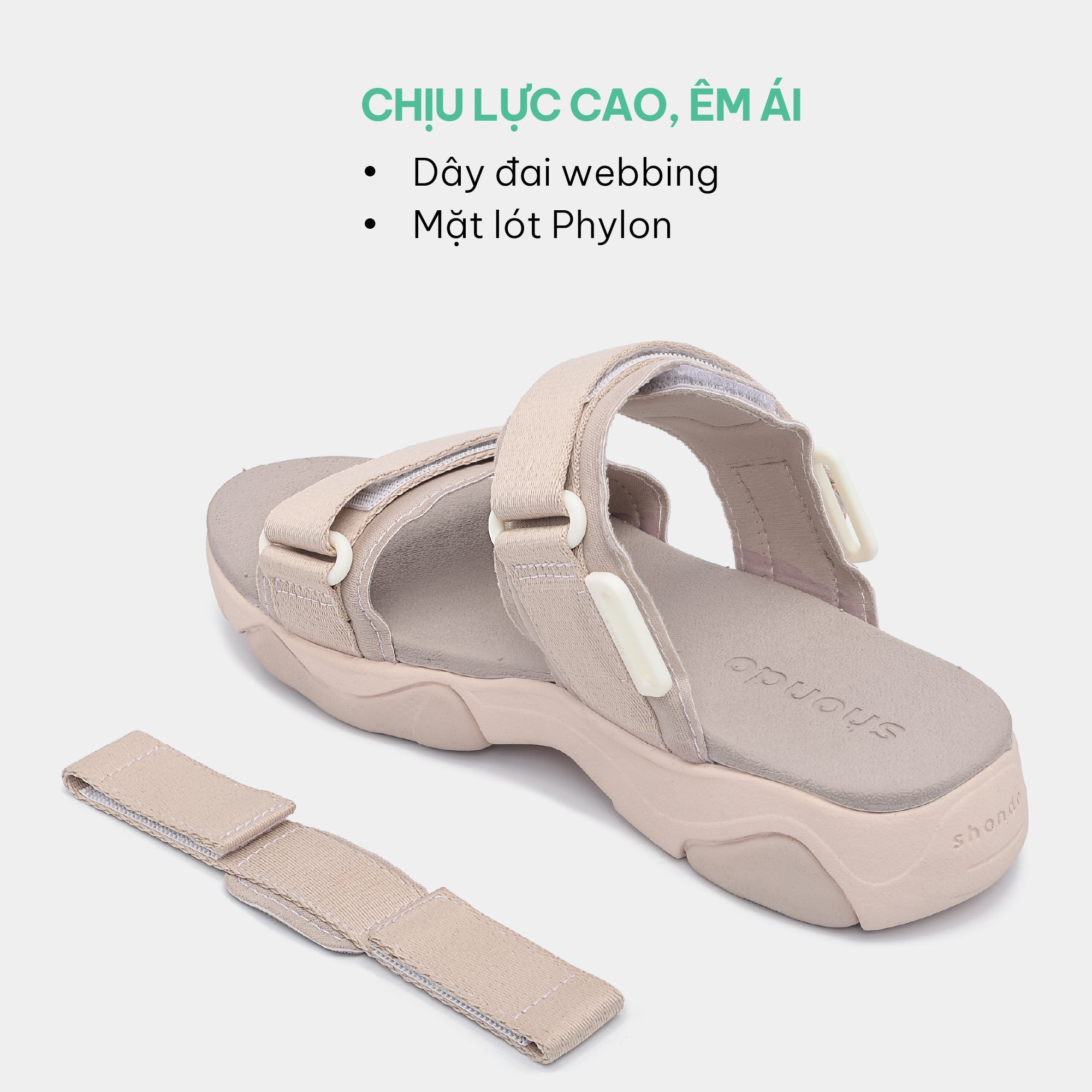 Sandal nữ Girly quai thun hồng nâu