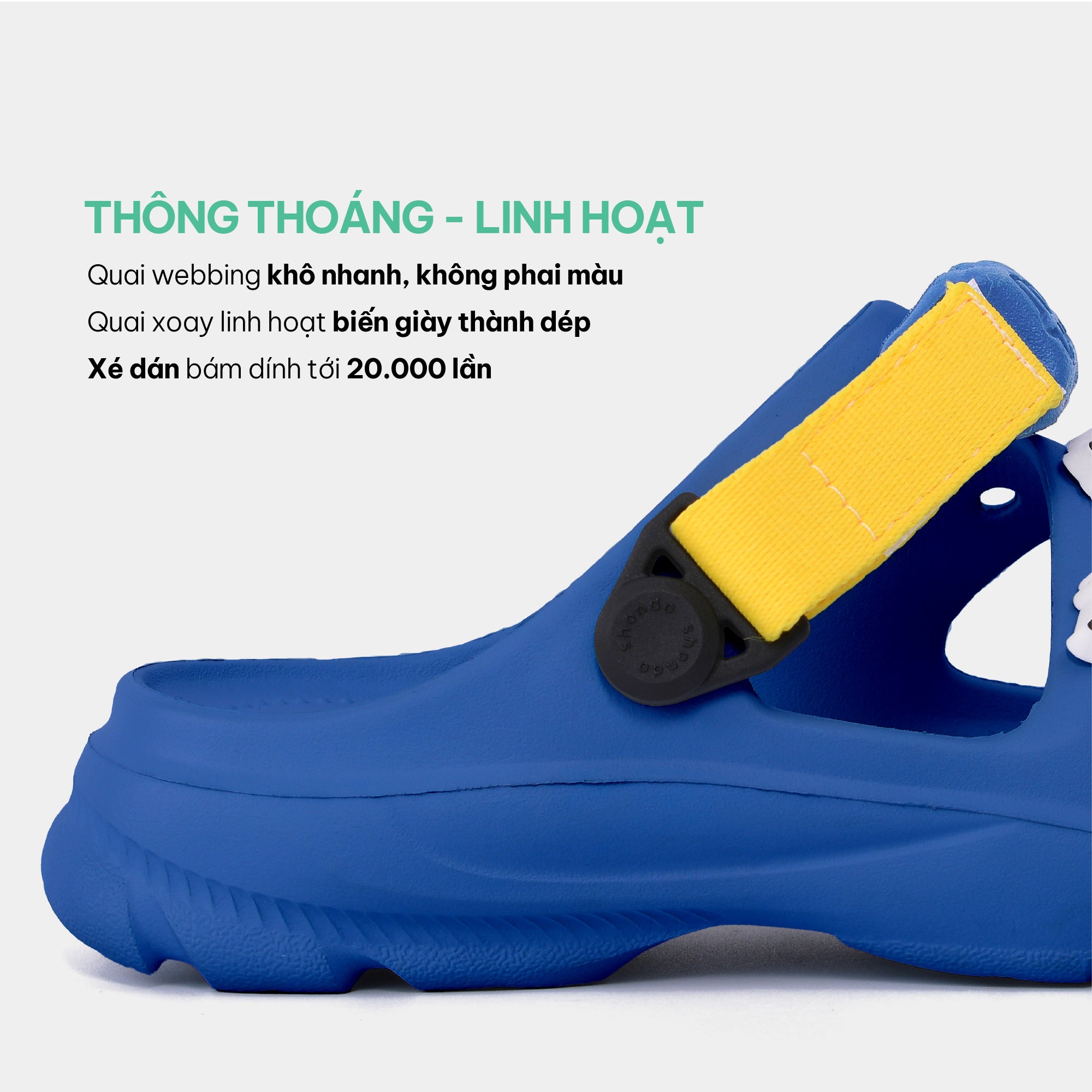 Sandal FX bé trai nhựa đúc xanh dương