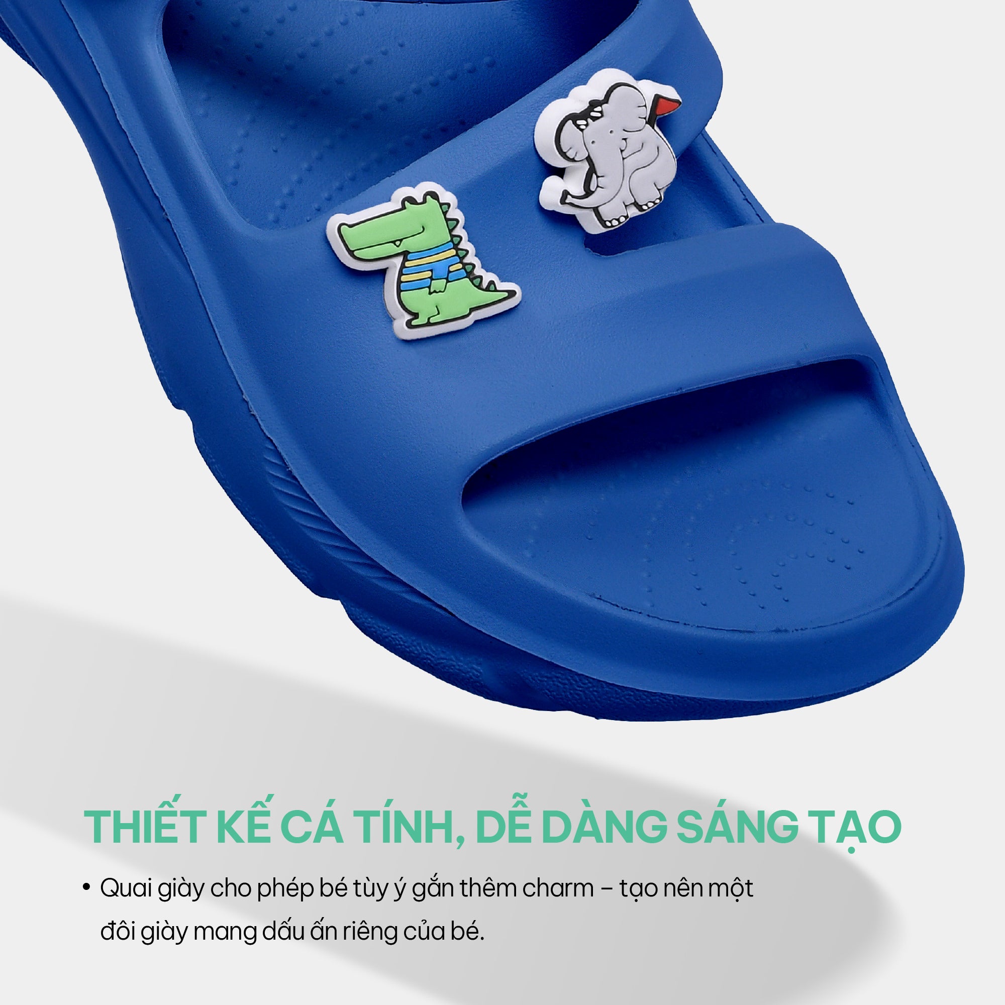 Sandal FX bé trai nhựa đúc xanh dương