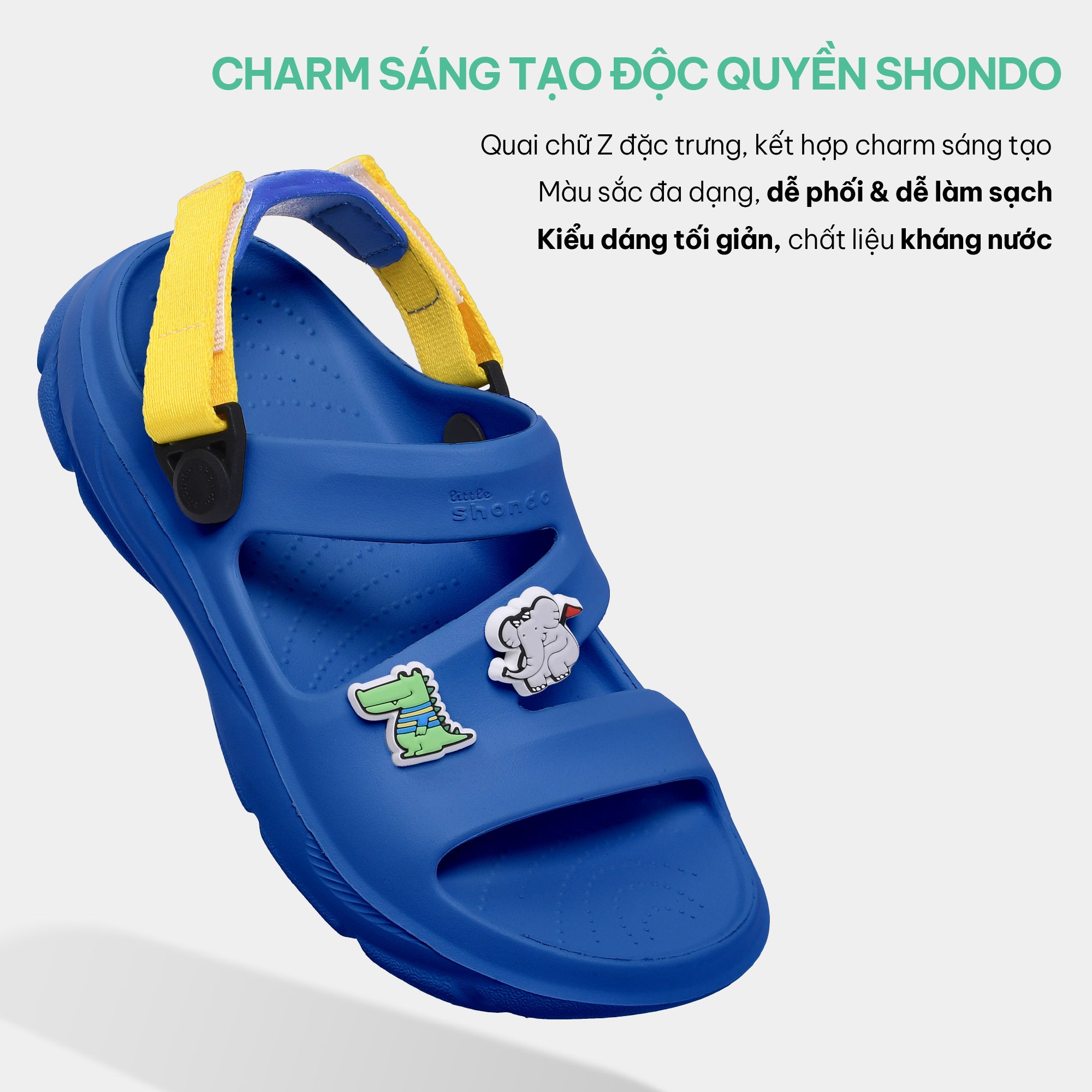 Sandal FX bé trai nhựa đúc xanh dương
