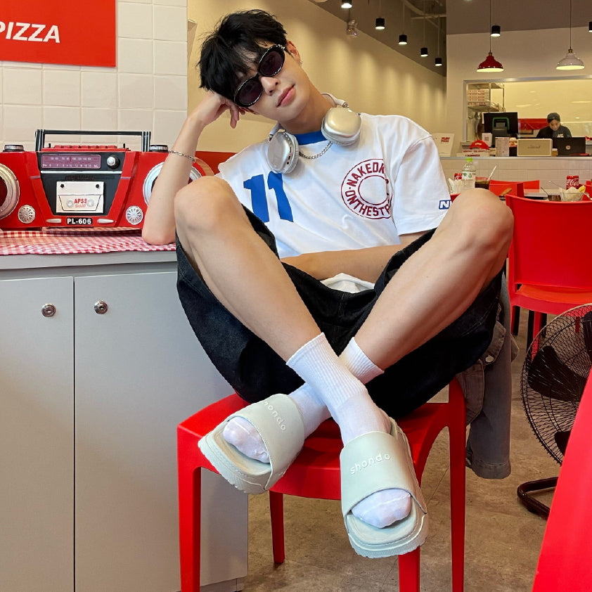 Dép bánh mì quai nam nữ Trendy 4 xám