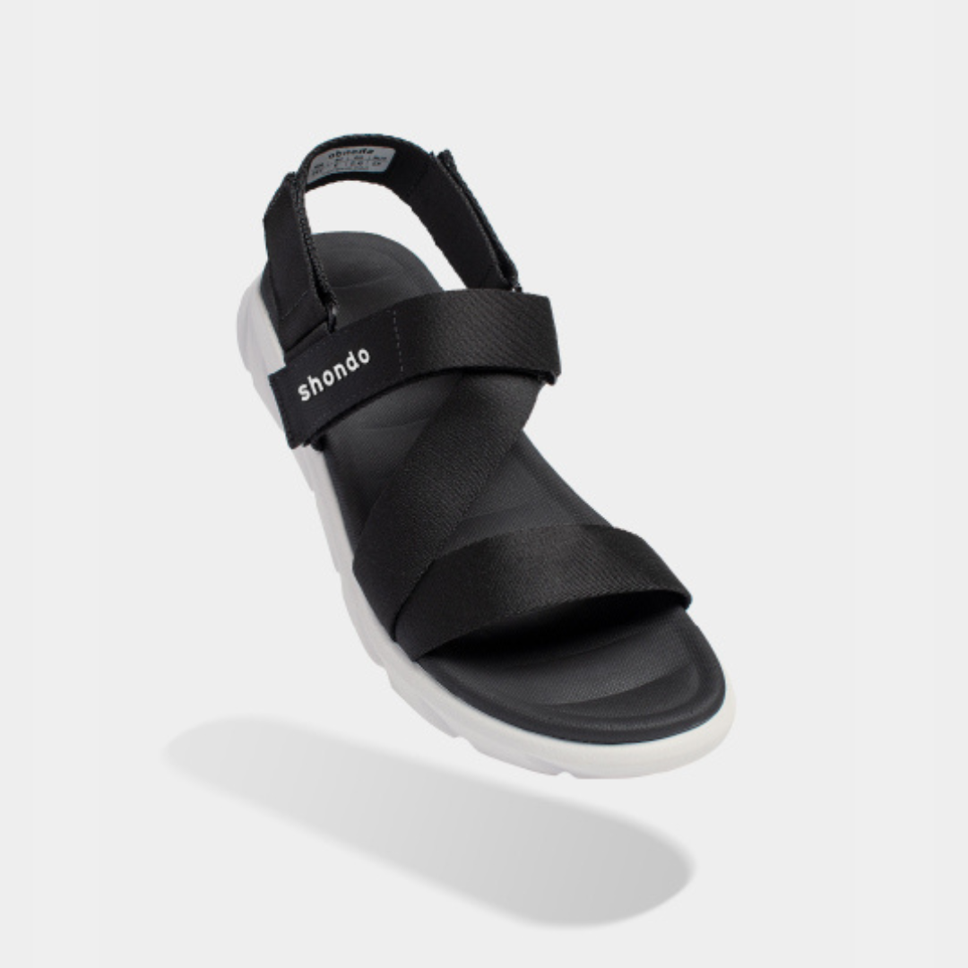 Sandals F6 sport full đen đế trắng