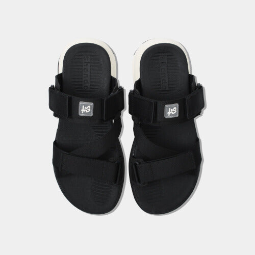 Sandal F8B quai xoay đen trắng