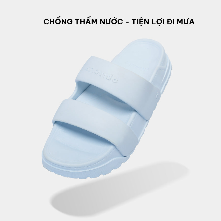 Dép bánh mì Trendy 4 quai nhựa xanh