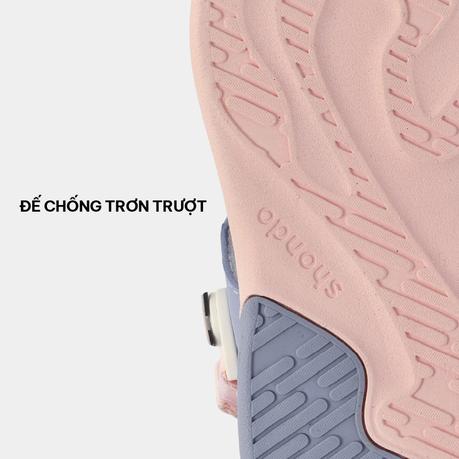 Sandal trẻ em Little 8 quai xoay hồng