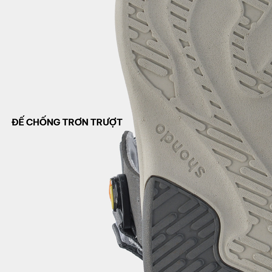 Sandal trẻ em Little 8 quai xoay xám